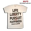 "FUNDAMENTALS" Printed Men's T-shirt By Eight & Nine Designs for IDontWearSuits.com White/Black/Red Jordan IV Spike Lee Colorway 8&9 S/S Tee