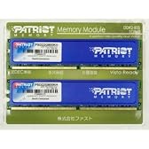 PATRIOT DDR2-800正式対応DRAMチップ搭載(1GBx2)デュアルパッケージ PSD22G800KH