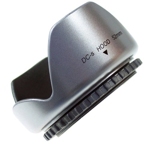 Mennon DC-s 52 Screw Mount 52mm Flower Lens Hood, Silver