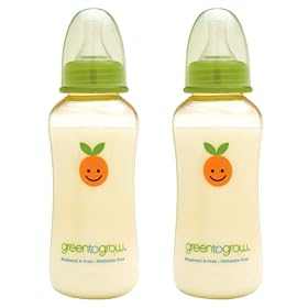 Green To Grow 2 Baby Bottle 10oz regular neck