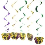 Mardi Gras Comedy & Tragedy Whirls 30in. Pkg/5