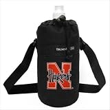 University Nebraska Logo Huskers Water Bottle Holder and Bottle Sport Fitness Workout Gifts and Gift Ideas For Man Men Him Her Women Ladies Runners Joggers Sports OFFICIAL NCAA MERCHANDISE Waterbottle