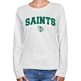 NCAA Siena Saints Ladies White Logo Arch Long Sleeve Classic Fit T-shirt