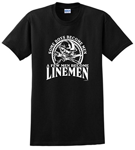 Created Equal, Some Boys Become Men Linemen T-Shirt