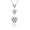 10k White Gold Diamond Triple Heart Pendant (1/10 cttw, J-K Color, I2-I3 Clarity)