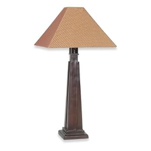 Royce Lighting RLT10205-42 Outdoor One-Light Table Lamp Pine Wood with Beige Weather... by Royce Lighting