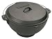 Bayou Classic 7419 11-Quart Cast-Iron Jambalaya Pot/Deep Fryer with Domed Lid