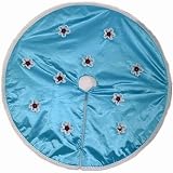 42 Christmas Tree Skirt with handmade decoration, Christmas Decoration