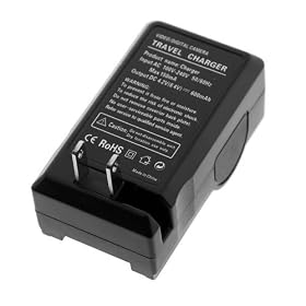 NB-6L NB6L Battery Charger with Car Charger Adapter for Canon Digital Camera & Camcorder