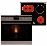 Amica EHC12426E Herdset / A / Kochfeld: Ceran / Herdfarbe: edelstahl