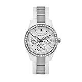 Fossil Women's ES2807 Stella Plastic Bracelet White Dial Watch