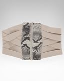 bebe Wide Zipper Corset Belt