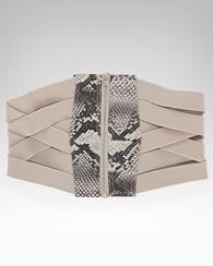 Wide Zipper Corset Belt