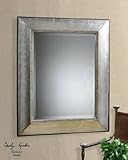 Uttermost 11572 Fresno - Mirror Frame, Silver Leaf Finish with Beveled Glass