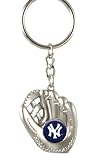 New York Yankees   MLB Silver Baseball Glove Keychain