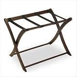 Espresso Luggage Rack w/ Curved Legs