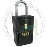 NUSET 4 Letter Real Estate Lockbox or Security Lock Box with Hidden Key Hole (2031)