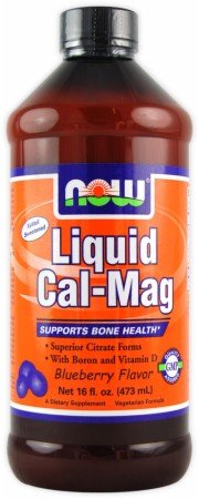 NOW Foods Liquid Cal-Mag Blueberry -- 16 fl oz NOW Foods Liquid Cal-Mag Blueberry -- 16 fl oz