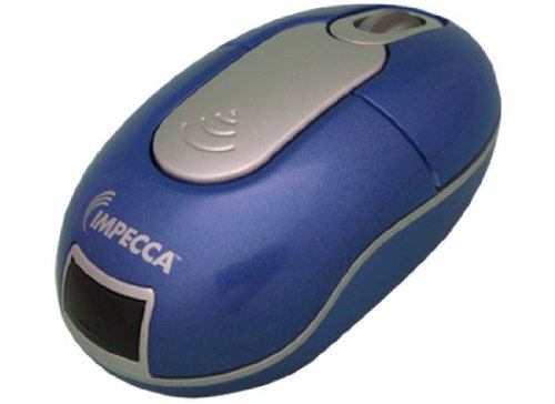 Impecca WM700BS Wireless Optical Wheel Mouse Blue with Silver Trim