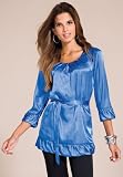 metrostyle Pleated Charmeuse Tunic