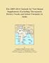 The 2009-2014 Outlook for Nutritional Supplements Excluding Therapeutic Dietary Foods and Infant Formulas in India