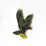 Schwarzer Adler black Eagle Fan Badge Metall Button Pin Pins Anstecker 42
