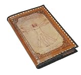 Leonardo Recycled Leather Antiqued Journal & Sketchbook-refillable