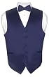 Men's NAVY BLUE Dress Vest BOWTie Set for Suit or Tuxedo