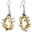Handmade Citrine & Silver Earrings