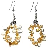 EXP Handmade Citrine & Silver Earrings