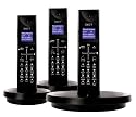 iDect X1i Triple Digital Cordless Telephone With Answer Machine - Black