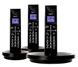 Review Binatone 004 1096 / iDect X1i Triple Digital Cordless Telephone With Answer Machine - Black