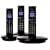 iDect X1i Triple Digital Cordless Telephone With Answer Machine - Black