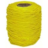 Buy 600 Feet by 1 4-inch 100% Twisted Polypropylene Rope 113 lb. working load; Resists... by HFT