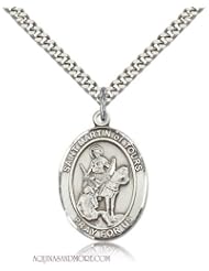 St. Martin of Tours Large Sterling Silver Medal