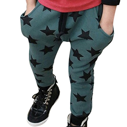 PanDaDa Boys Harem Pants Hip Hop Stars Print Casual Pants Trousers Bottoms