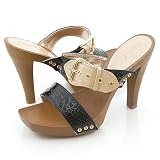 Qupid Extreme08 Heels Black 8.5 Black