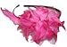 Silky Flowers Headband - Fuchsia