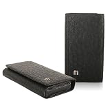 Hena Wallet Case W/ Multi Card Holder For All Smart Phone - BLACK