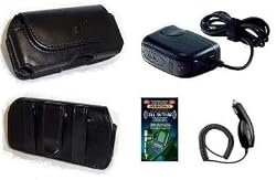 Cell Phone Accessories Bundle for Sprint Palm Treo 800w (Includes; Executive Case with Belt Clip, Rapid Car Charger, Home Wall Charger, Generation X Antenna Booster)
