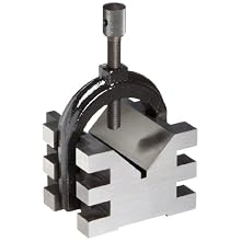 Brown & Sharpe 599-750-2 Single V-Block and Clamp, Hardened Steel, 0.0003" Accuracy, 2" Maximum Capacity, 2-1/2" Length, 2-3/4" Width, 2" Height