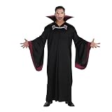 Evil Classic Vampire Mens Costume Dead Haunting Haunt Black Robe
