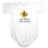 Baby Bodysuit White " Cook Islander Baby Working " Cook Islands Country 18 - 24 Months