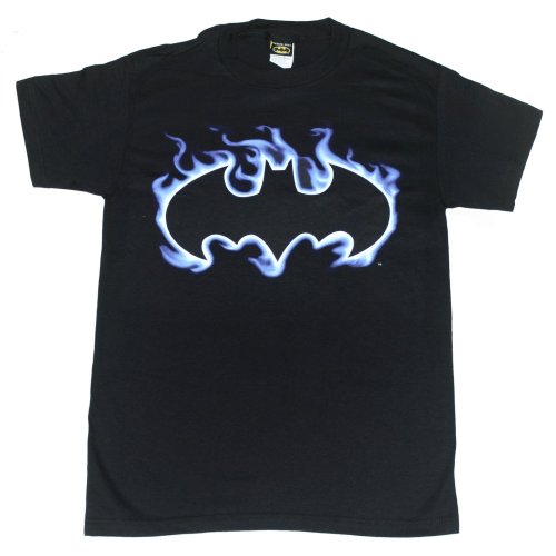 BATMAN FLAMING LOGO Tee Licensed