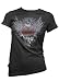 Flaming Heart Vintage Tattoo Womens T-shirt, Pierced Heart T-shirt