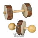 2 x Dumbell Chew Toys For Rabbit Guinea Pig Ferret Rat