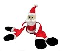 Kyjen Plush Puppies Santa Squeaky Squiggler Dog Toy
