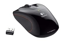 Logitech V450 Nano Cordless Laser Mouse for Notebooks (Black)