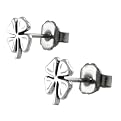 Sterling Silver 4-Leaf Clover Studs