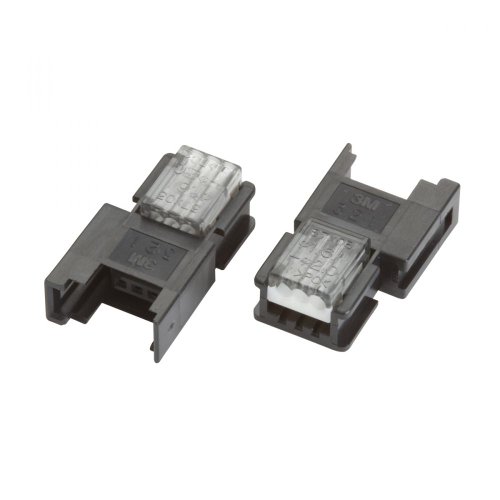 Kichler Lighting 12333BK Led Linear Male Wire Clip, Black Finish - Pack of 10